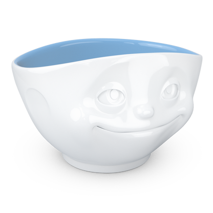 FIFTYEIGHT PRODUCTS / Tazze / Ciotola "Sognante" (Porcellana, 500ml, bianco, interno oceano, Made in Germany)