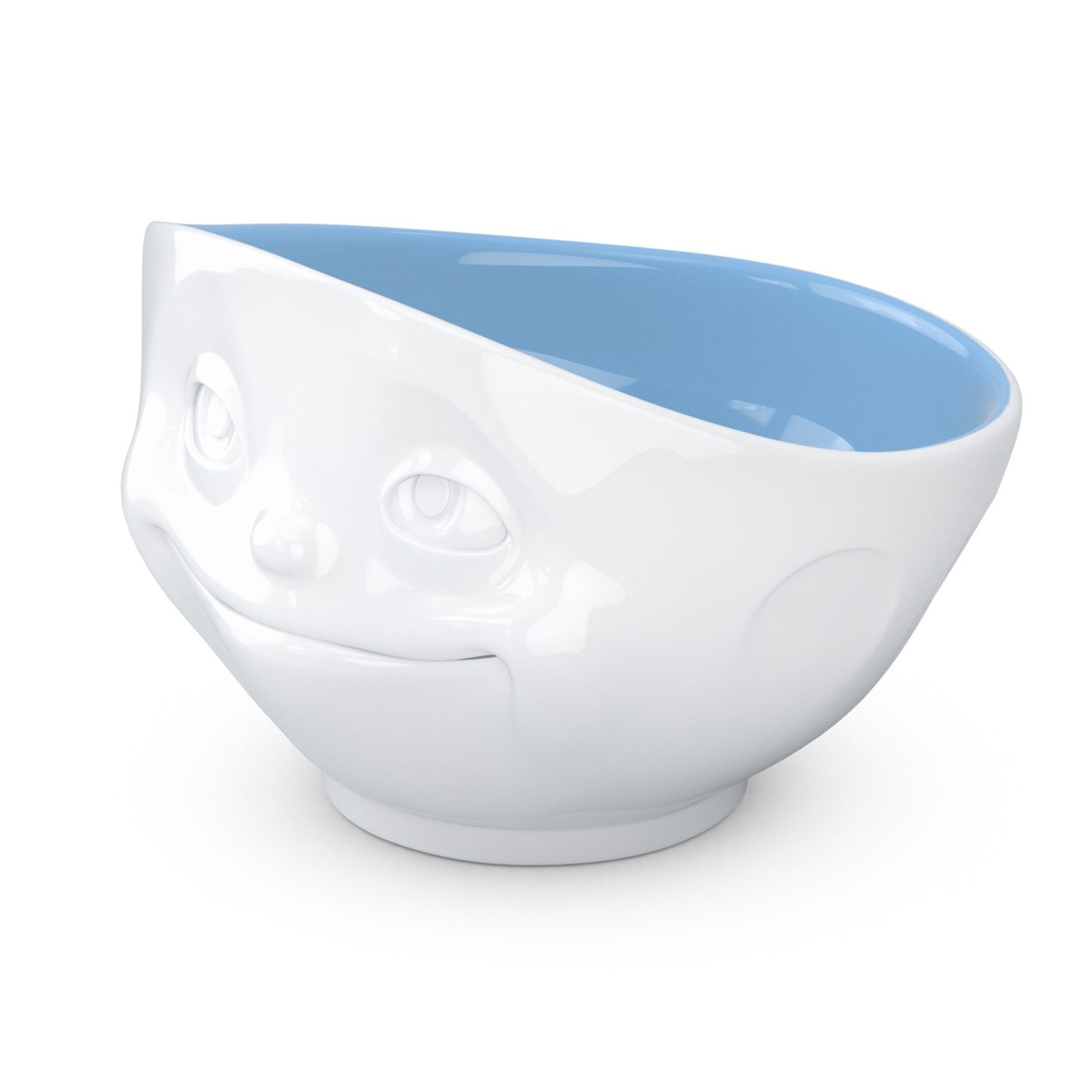 FIFTYEIGHT PRODUCTS / Tazze / Ciotola "Sognante" (Porcellana, 500ml, bianco, interno oceano, Made in Germany)