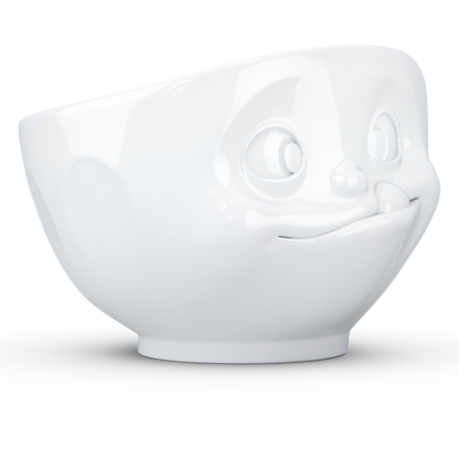 FIFTYEIGHT PRODUCTS / Cups / Bowl "Delicious" (porcelain, 500ml, white, Made in Germany)