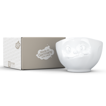 FIFTYEIGHT PRODUCTS / Cups / Bowl "Delicious" (porcelain, 500ml, white, Made in Germany)