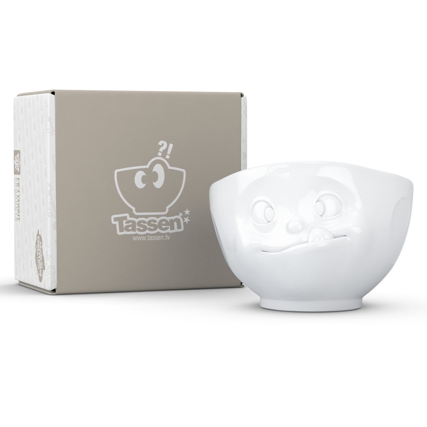 FIFTYEIGHT PRODUCTS / Cups / Bowl "Delicious" (porcelain, 500ml, white, Made in Germany)