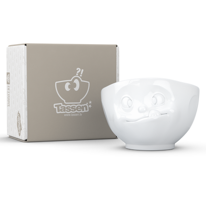FIFTYEIGHT PRODUCTS / Cups / Bowl "Delicious" (porcelain, 500ml, white, Made in Germany)
