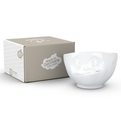 FIFTYEIGHT PRODUCTS / Tazze / Ciotola "Gustoso" (Porcellana, 500ml, bianca, interno pino, Made in Germany)