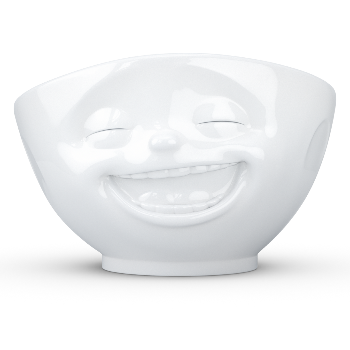 FIFTYEIGHT PRODUCTS / Mugs / "Laughing" Bowl (Porcelain, 500ml, white, Made in Germany)