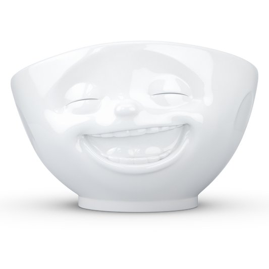 FIFTYEIGHT PRODUCTS / Mugs / "Laughing" Bowl (Porcelain, 500ml, white, Made in Germany)