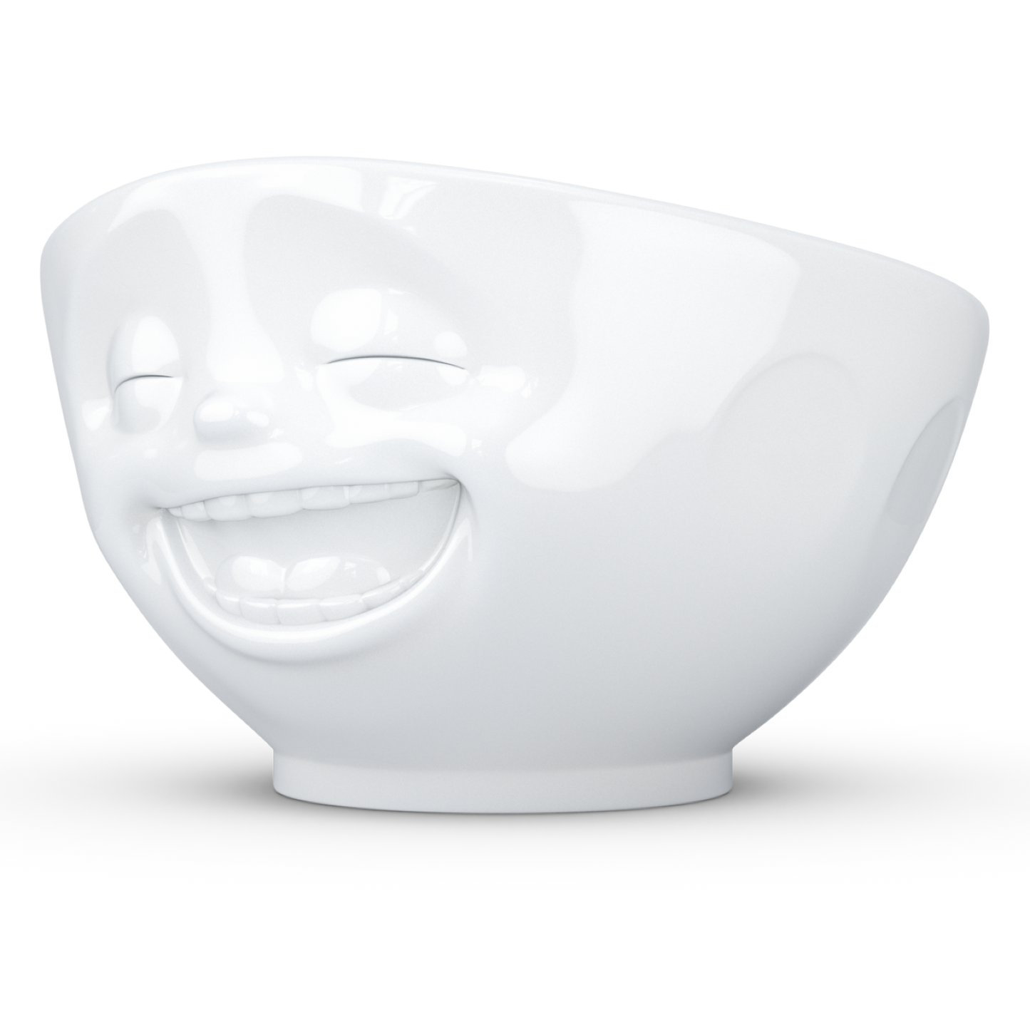 FIFTYEIGHT PRODUCTS / Mugs / "Laughing" Bowl (Porcelain, 500ml, white, Made in Germany)