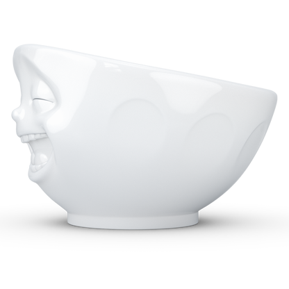 FIFTYEIGHT PRODUCTS / Mugs / "Laughing" Bowl (Porcelain, 500ml, white, Made in Germany)