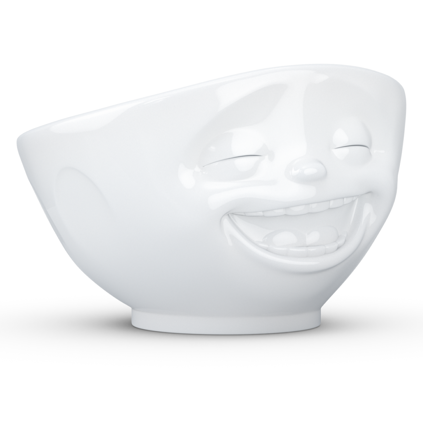 FIFTYEIGHT PRODUCTS / Mugs / "Laughing" Bowl (Porcelain, 500ml, white, Made in Germany)