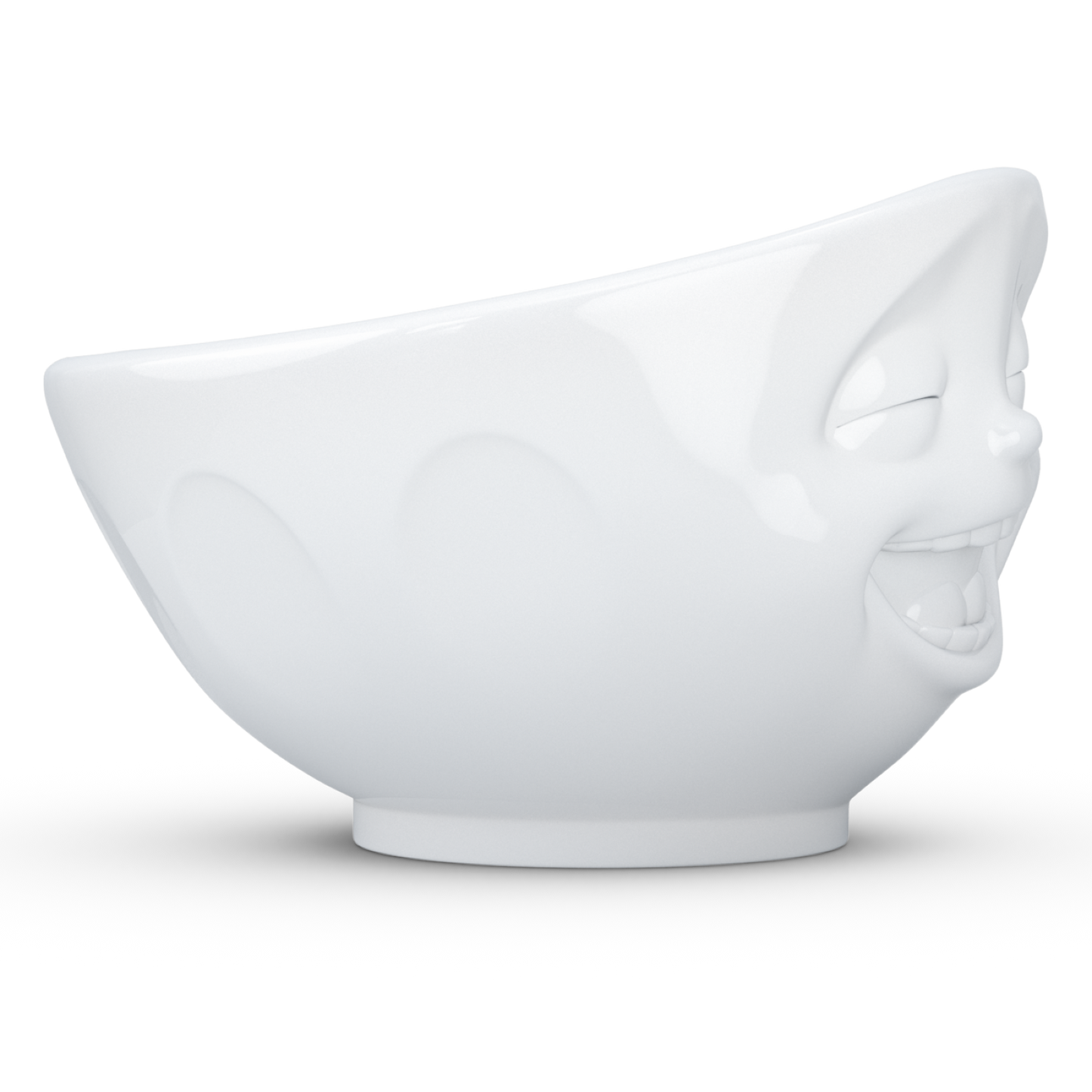 FIFTYEIGHT PRODUCTS / Mugs / "Laughing" Bowl (Porcelain, 500ml, white, Made in Germany)