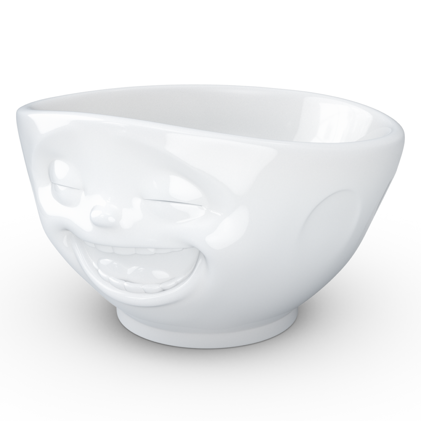 FIFTYEIGHT PRODUCTS / Mugs / "Laughing" Bowl (Porcelain, 500ml, white, Made in Germany)