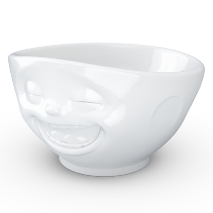 FIFTYEIGHT PRODUCTS / Mugs / "Laughing" Bowl (Porcelain, 500ml, white, Made in Germany)