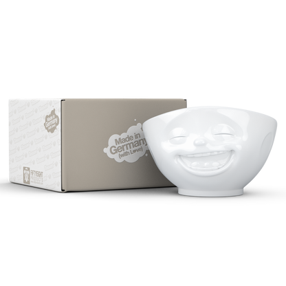 FIFTYEIGHT PRODUCTS / Mugs / "Laughing" Bowl (Porcelain, 500ml, white, Made in Germany)