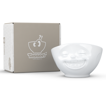 FIFTYEIGHT PRODUCTS / Mugs / "Laughing" Bowl (Porcelain, 500ml, white, Made in Germany)