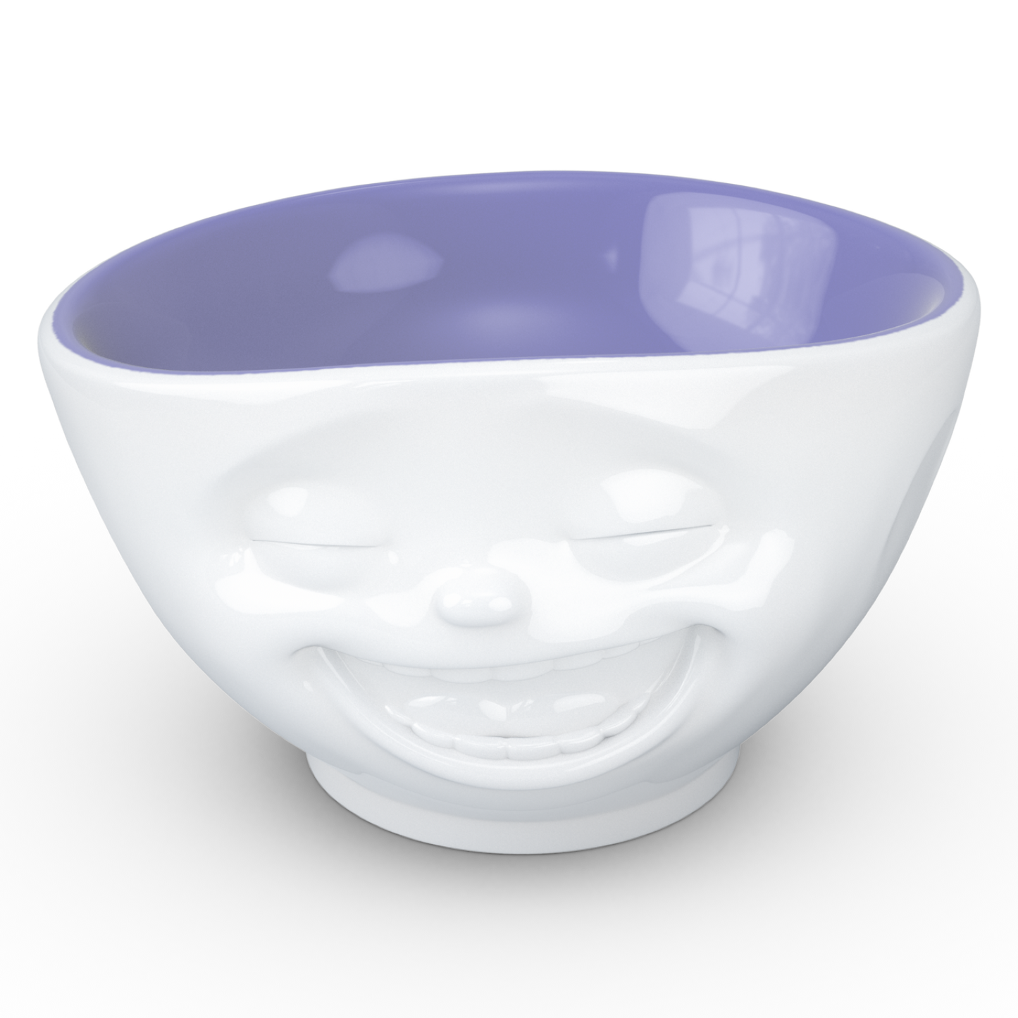 FIFTYEIGHT PRODUCTS / Tazze / Ciotola "Sorridendo" (Porcellana, 500ml, interno lavanda, Made in Germany)