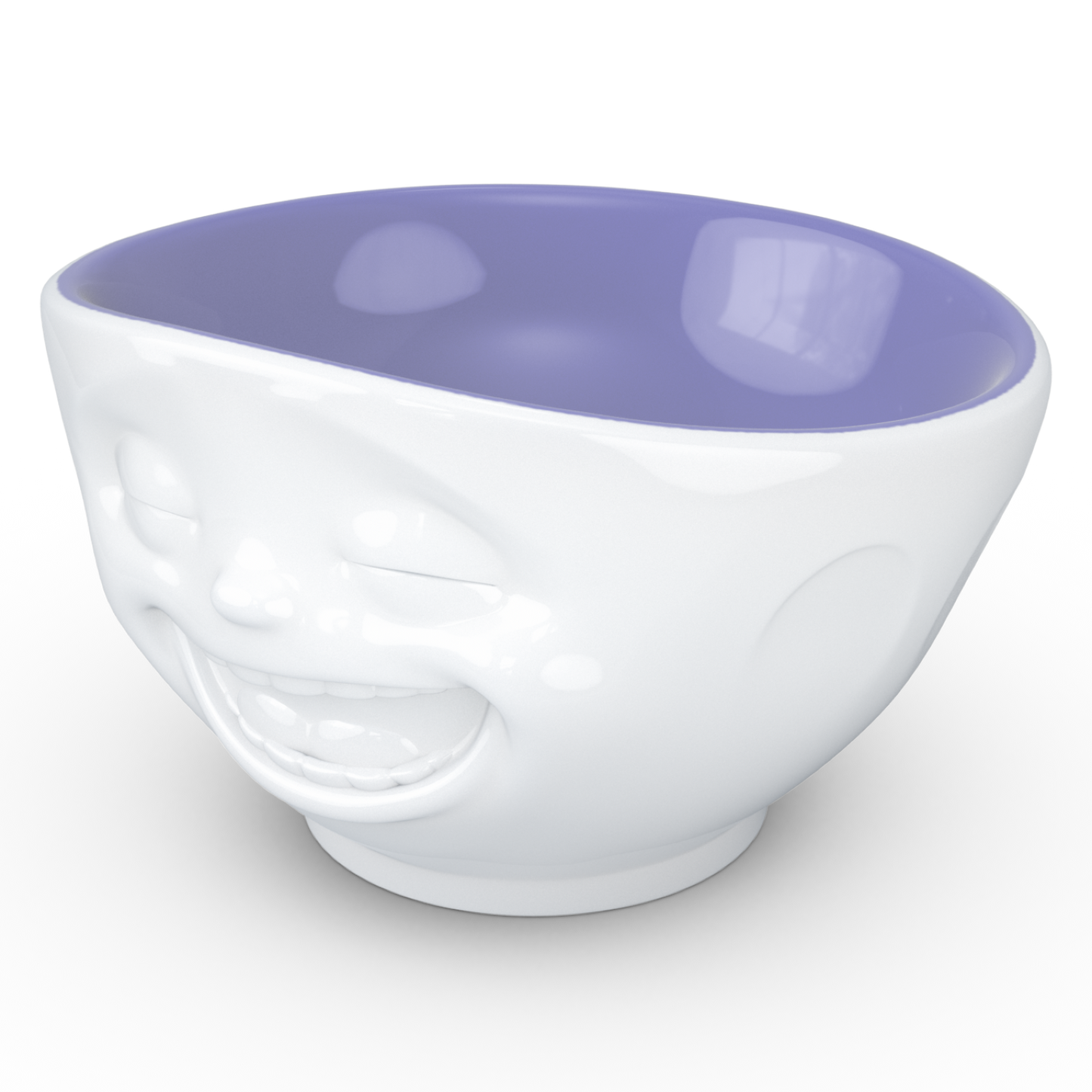 FIFTYEIGHT PRODUCTS / Tazze / Ciotola "Sorridendo" (Porcellana, 500ml, interno lavanda, Made in Germany)