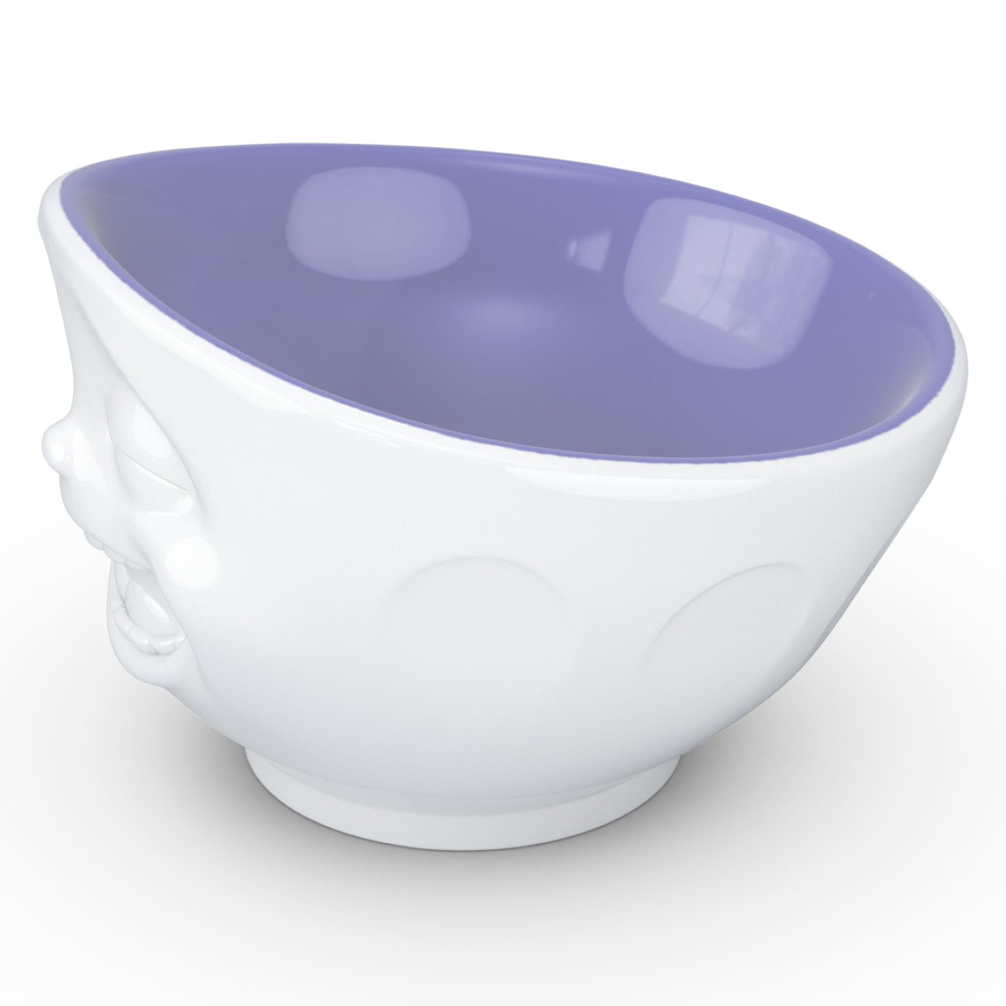 FIFTYEIGHT PRODUCTS / Tazze / Ciotola "Sorridendo" (Porcellana, 500ml, interno lavanda, Made in Germany)