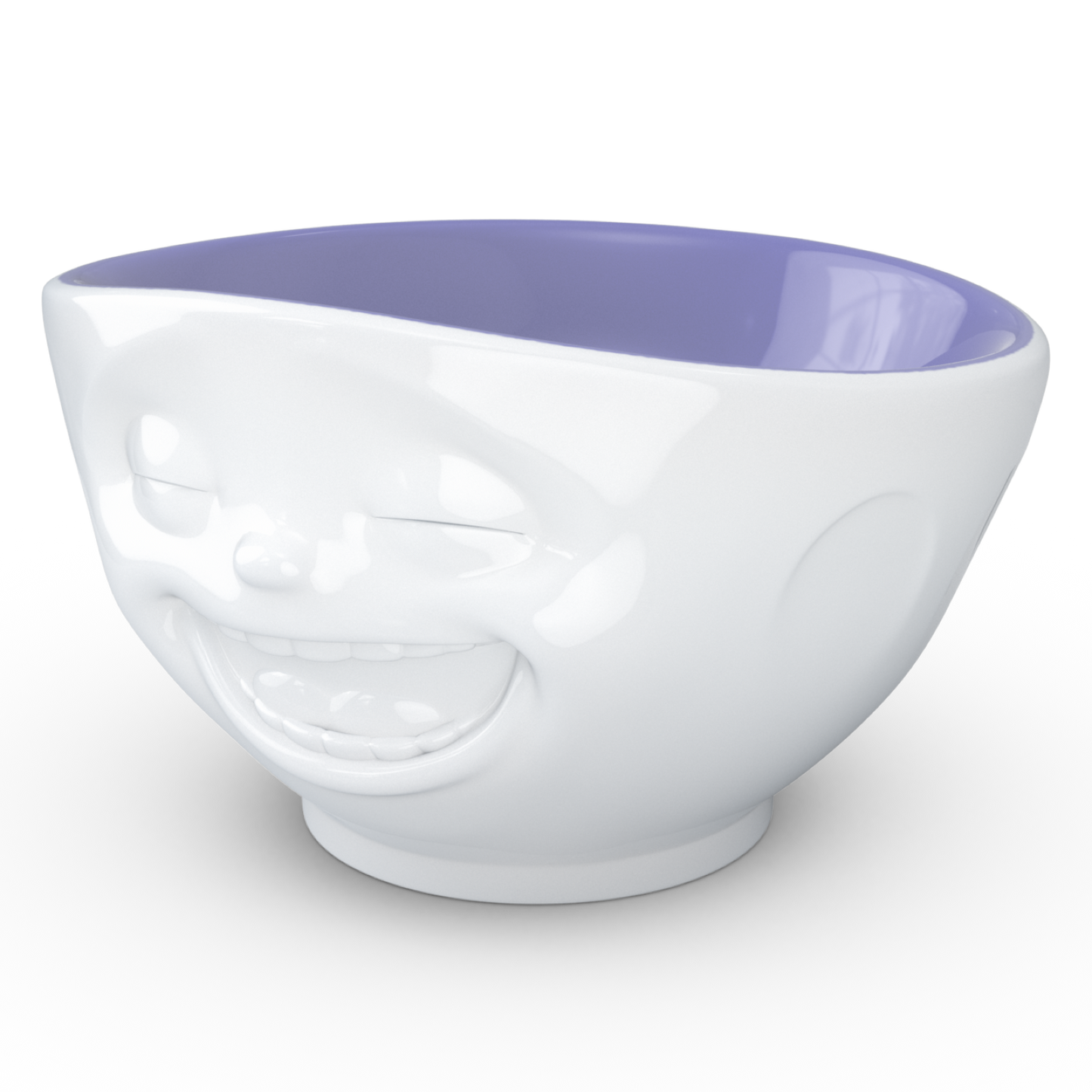 FIFTYEIGHT PRODUCTS / Tazze / Ciotola "Sorridendo" (Porcellana, 500ml, interno lavanda, Made in Germany)