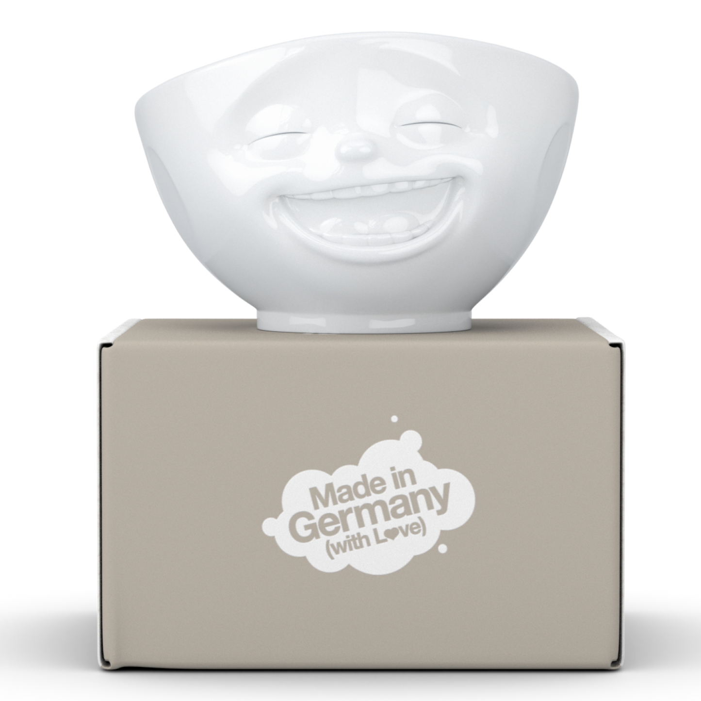 FIFTYEIGHT PRODUCTS / Tazze / Ciotola "Sorridendo" (Porcellana, 500ml, interno lavanda, Made in Germany)