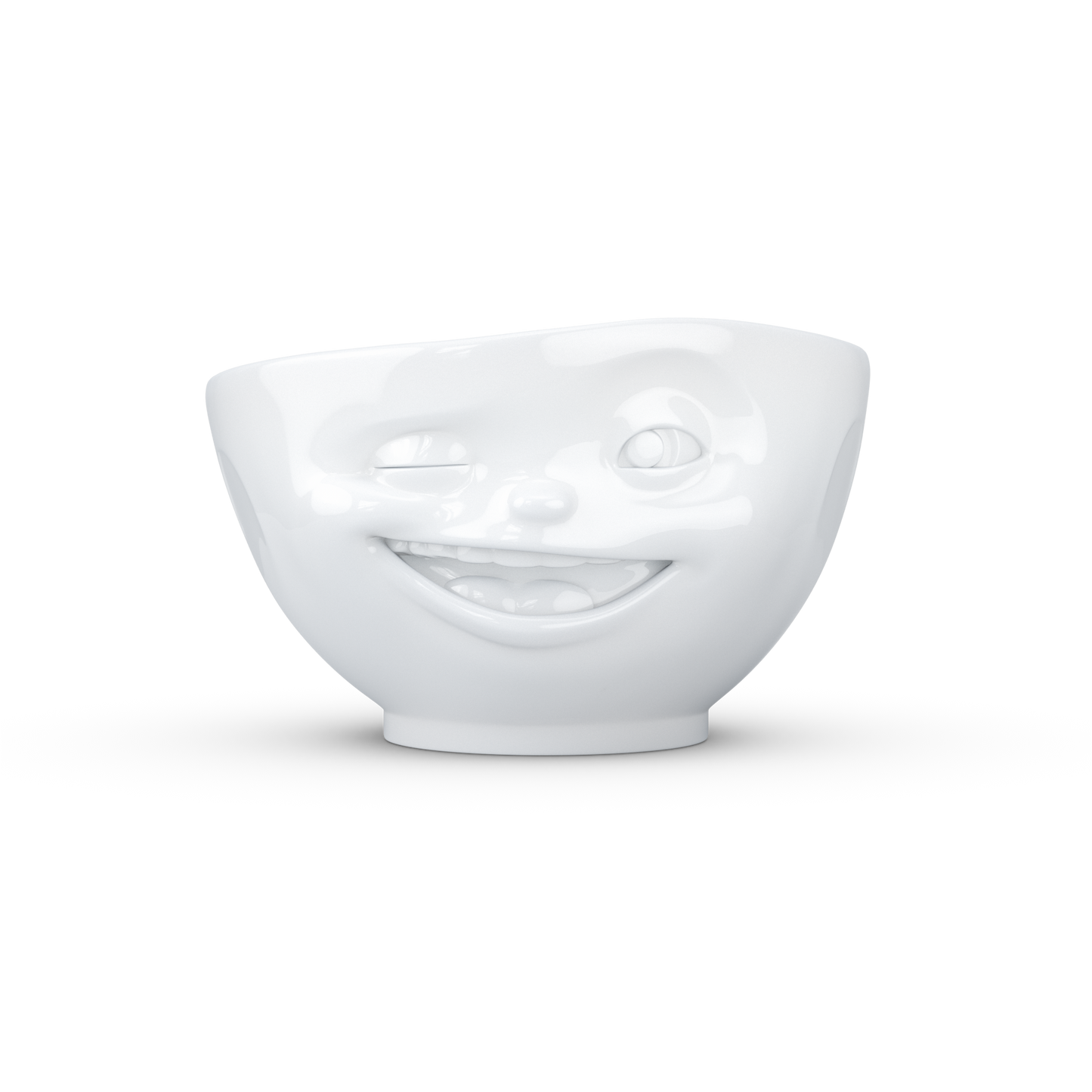 FIFTYEIGHT PRODUCTS / Bowl white 500 ml, Winking, (Porcelain, 500ml, White, Made in Germany)
