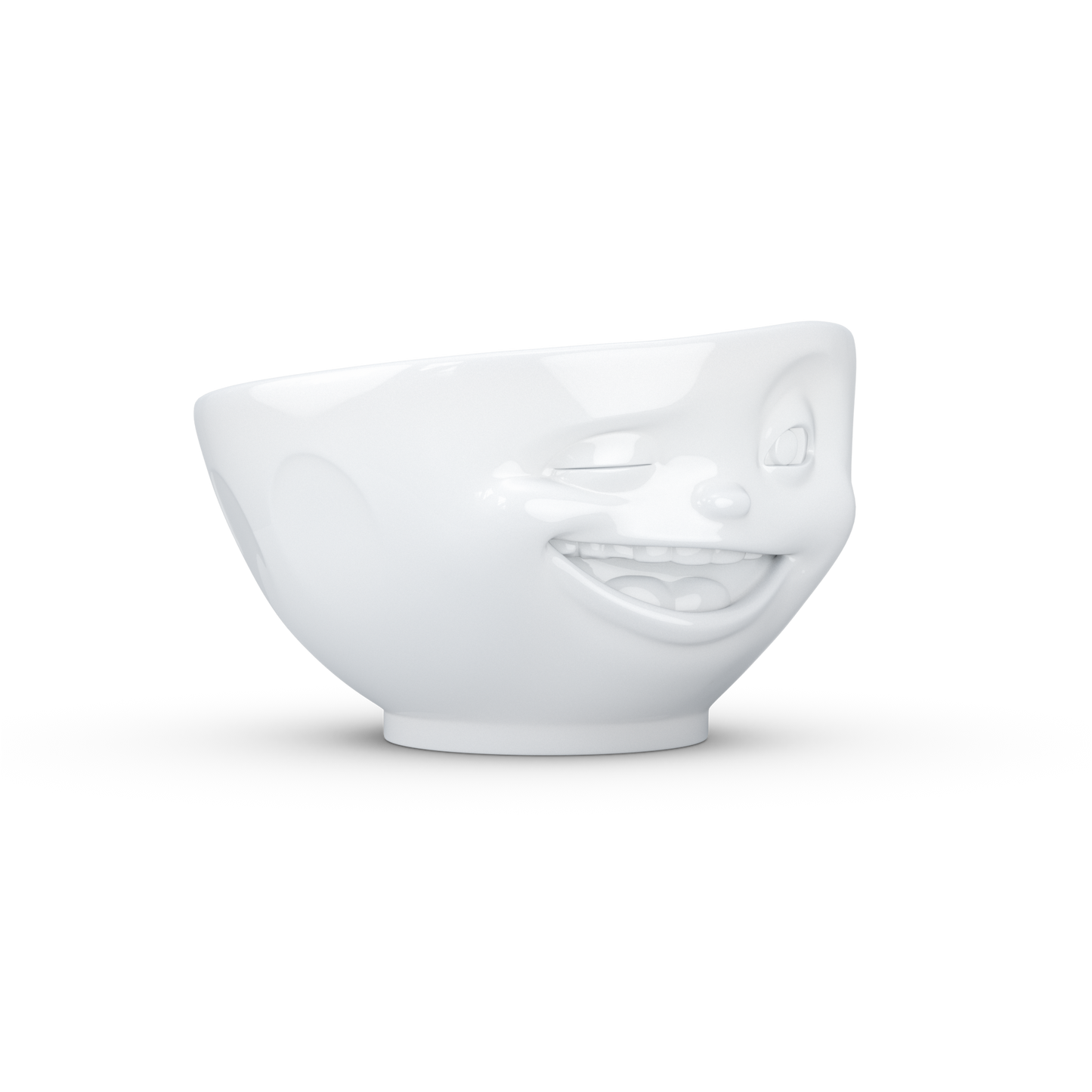 FIFTYEIGHT PRODUCTS / Bowl white 500 ml, Winking, (Porcelain, 500ml, White, Made in Germany)