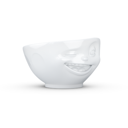 FIFTYEIGHT PRODUCTS / Bowl white 500 ml, Winking, (Porcelain, 500ml, White, Made in Germany)