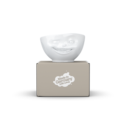 FIFTYEIGHT PRODUCTS / Bowl white 500 ml, Winking, (Porcelain, 500ml, White, Made in Germany)