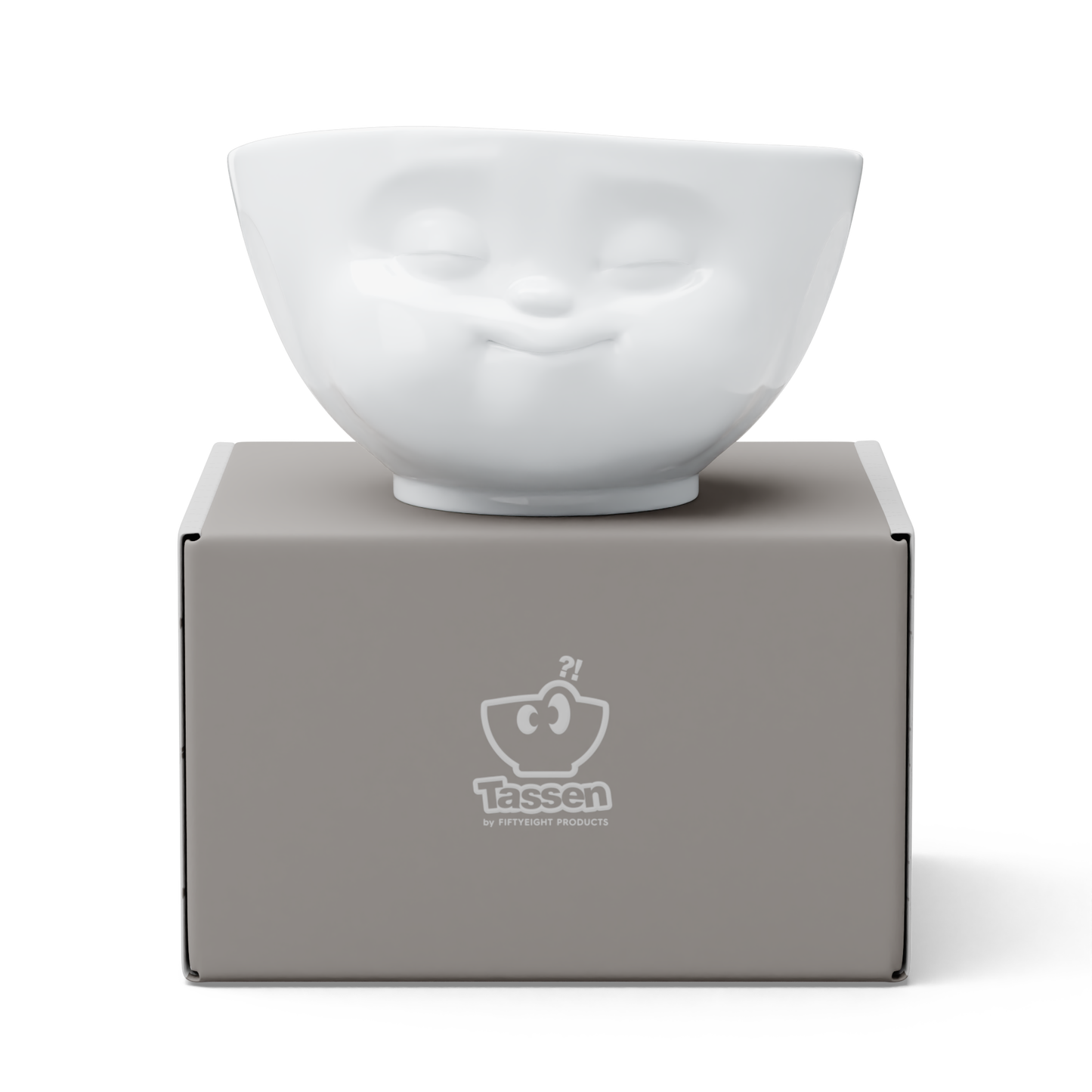 FIFTYEIGHT PRODUCTS / "Munching" Bowl (Porcelain, 500 ml, white, Made in Germany)