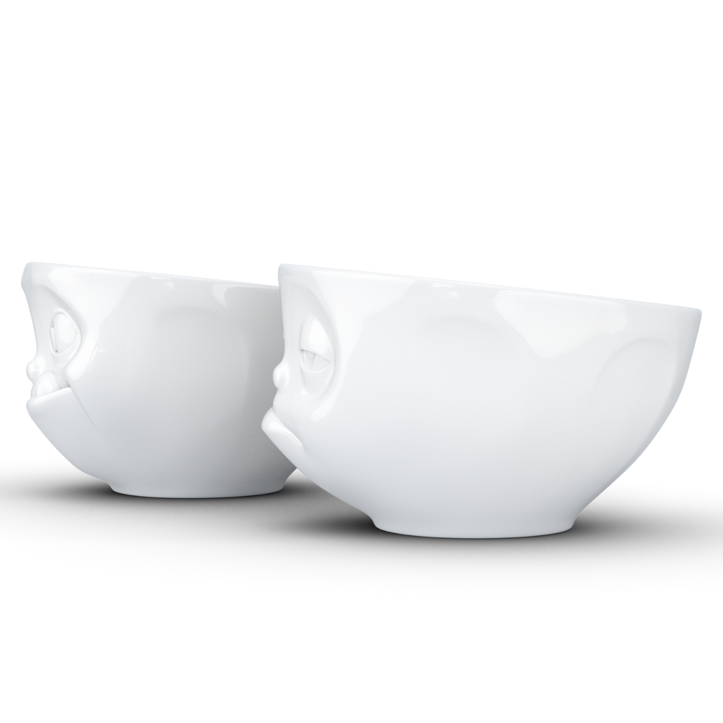 FIFTYEIGHT PRODUCTS / Cups / Small Bowls / Bowl Set No. 3 "Tasty & Sleepy" (Porcelain, 200 ml, white, Made in Germany)