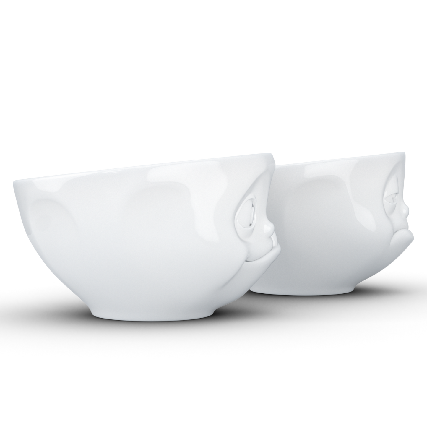 FIFTYEIGHT PRODUCTS / Cups / Small Bowls / Bowl Set No. 3 "Tasty & Sleepy" (Porcelain, 200 ml, white, Made in Germany)