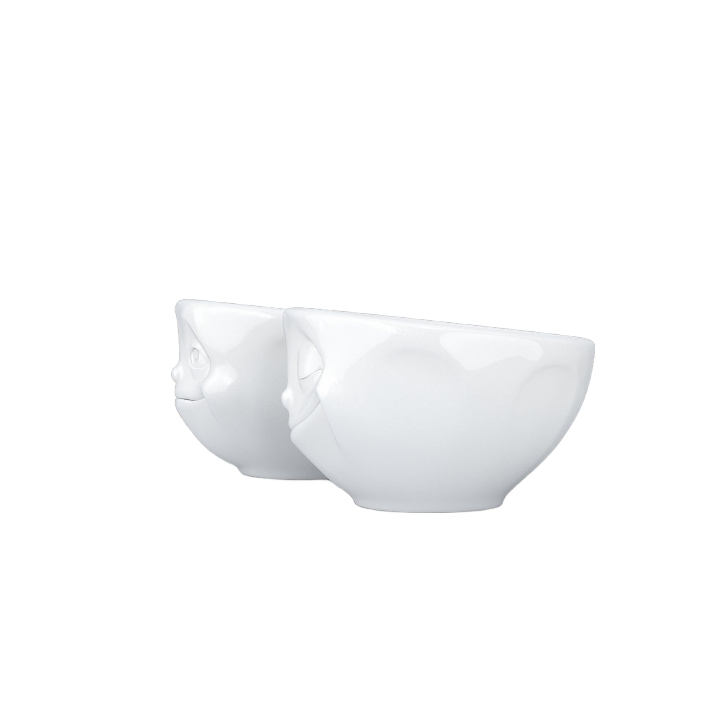 FIFTYEIGHT PRODUCTS / Tazze / Ciotolina / Set ciotoline n. 2 "Sognante e Felice" (porcellana, 100 ml, bianco, Made in Germany)
