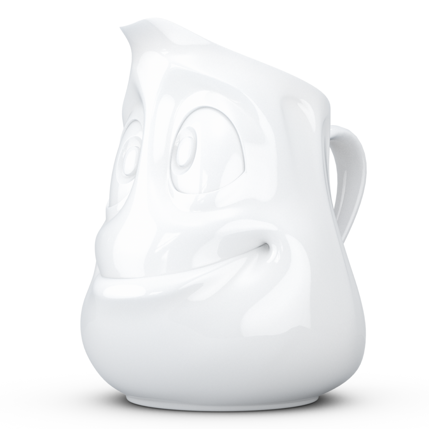 FIFTYEIGHT PRODUCTS / Jug "Drollig" (Porcelain, 350 ml, White, Made in Germany)