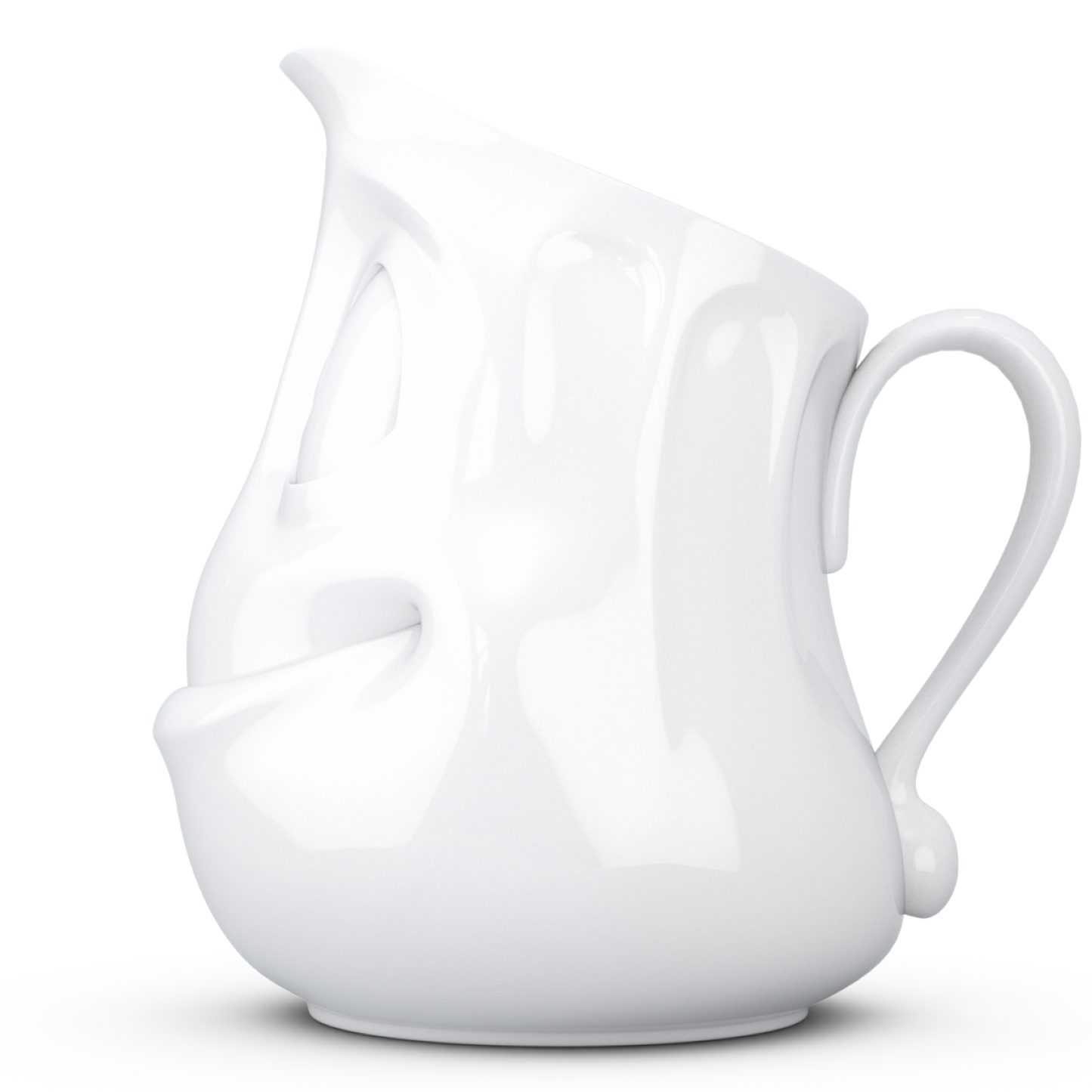 FIFTYEIGHT PRODUCTS / Jug "Drollig" (Porcelain, 350 ml, White, Made in Germany)