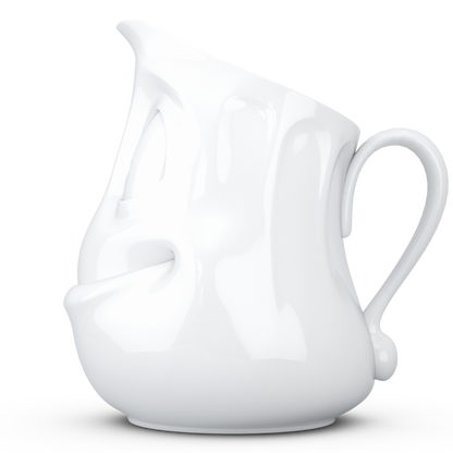 FIFTYEIGHT PRODUCTS / Jug "Drollig" (Porcelain, 350 ml, White, Made in Germany)