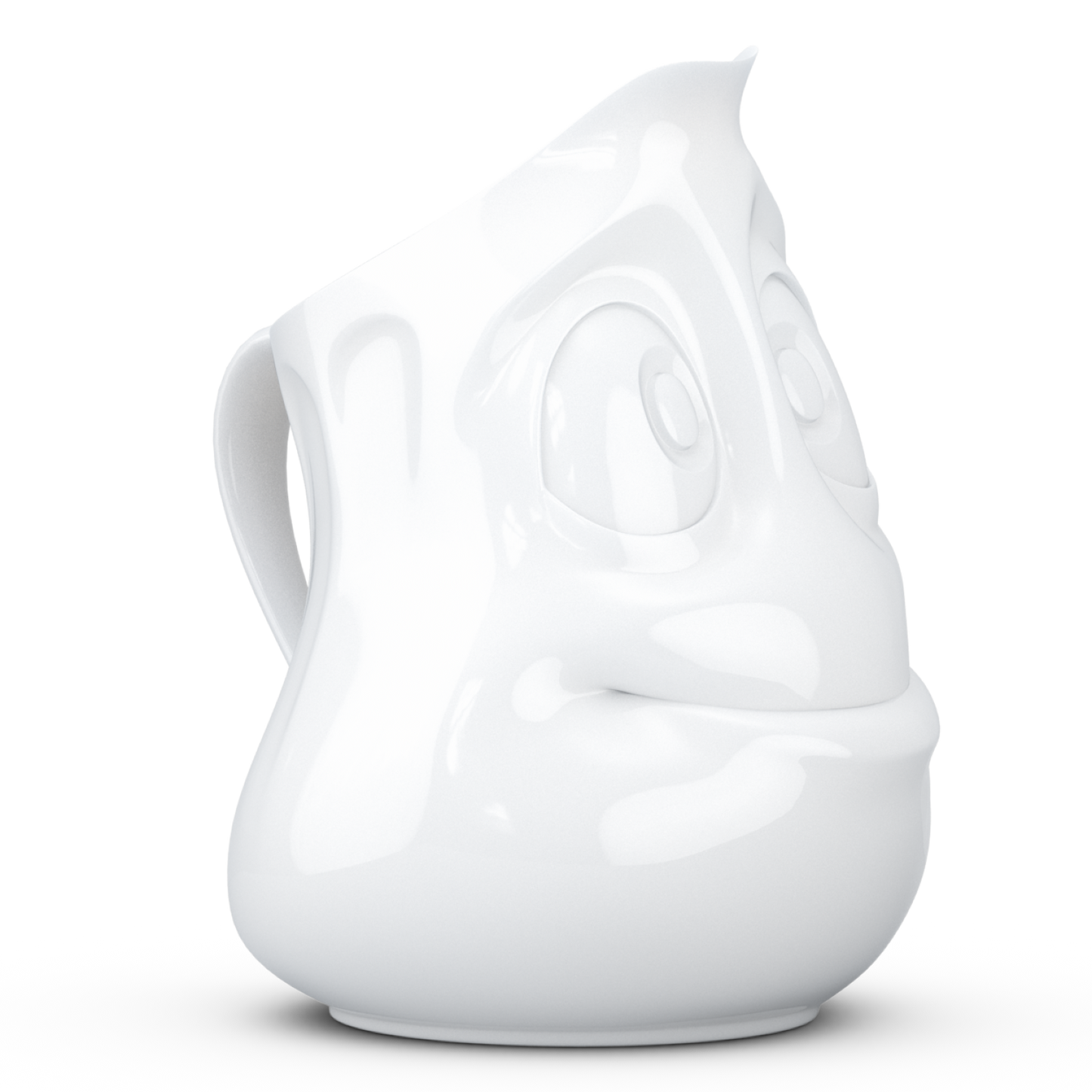 FIFTYEIGHT PRODUCTS / Jug "Drollig" (Porcelain, 350 ml, White, Made in Germany)