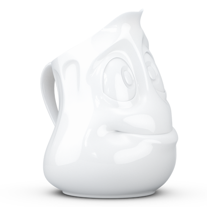 FIFTYEIGHT PRODUCTS / Jug "Drollig" (Porcelain, 350 ml, White, Made in Germany)