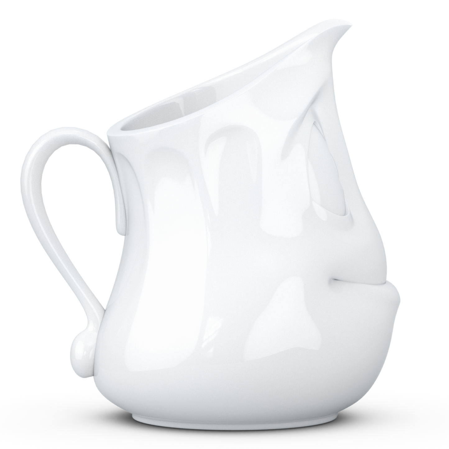 FIFTYEIGHT PRODUCTS / Jug "Drollig" (Porcelain, 350 ml, White, Made in Germany)