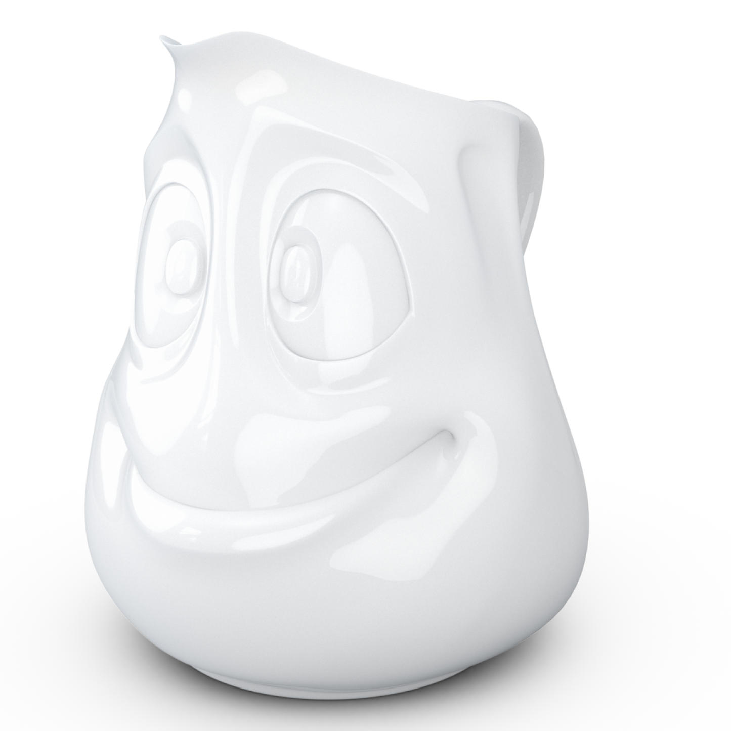 FIFTYEIGHT PRODUCTS / Jug "Drollig" (Porcelain, 350 ml, White, Made in Germany)