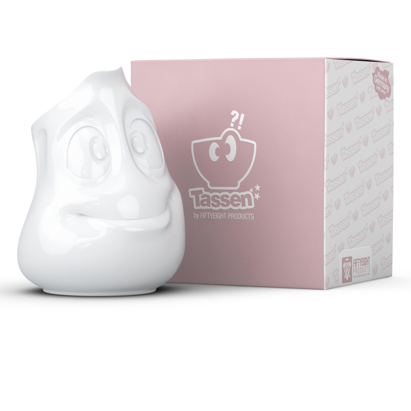 FIFTYEIGHT PRODUCTS / Jug "Drollig" (Porcelain, 350 ml, White, Made in Germany)