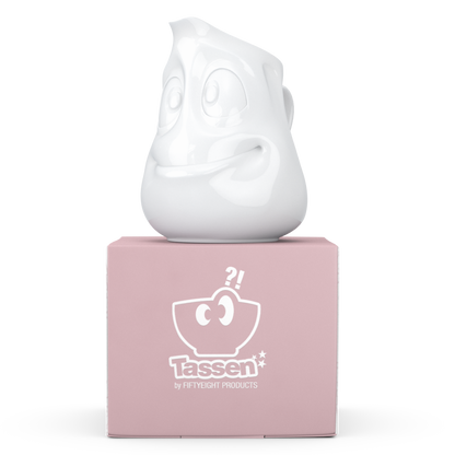 FIFTYEIGHT PRODUCTS / Jug "Drollig" (Porcelain, 350 ml, White, Made in Germany)