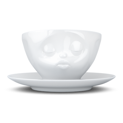 FIFTYEIGHT PRODUCTS / Kissing Face Coffee Cup / Hard Porcelain 200 ml, white