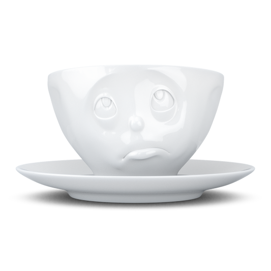 FIFTYEIGHT PRODUCTS / Tazze / Tazza da caffè "Oh, ti prego" (porcellana, 200 ml, bianco, Made in Germany)