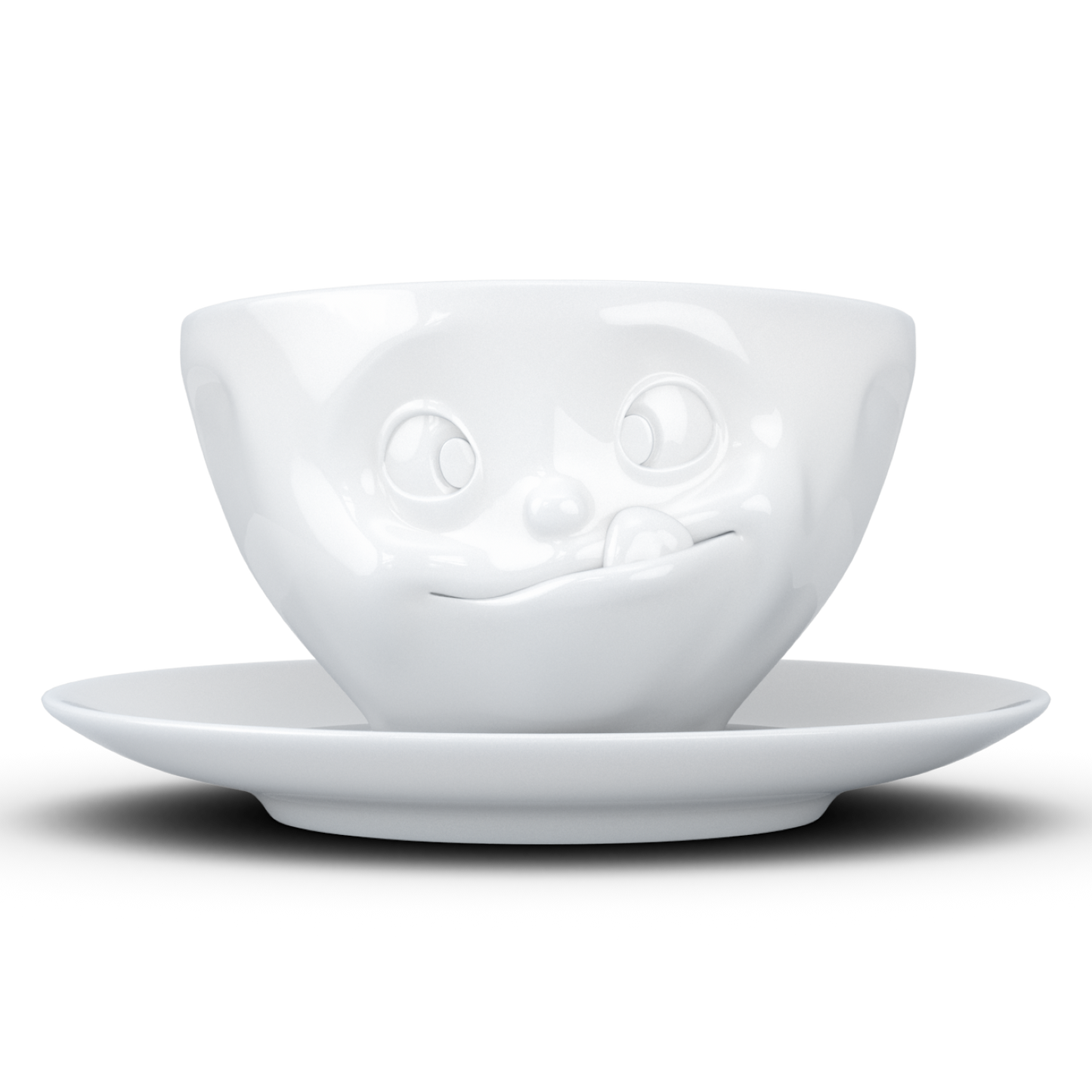 FIFTYEIGHT PRODUCTS / Cups / Coffee Cup "Delicious" (porcelain, 200 ml, white, Made in Germany)