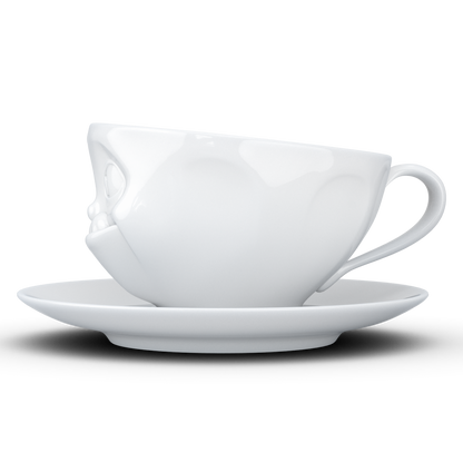 FIFTYEIGHT PRODUCTS / Cups / Coffee Cup "Delicious" (porcelain, 200 ml, white, Made in Germany)