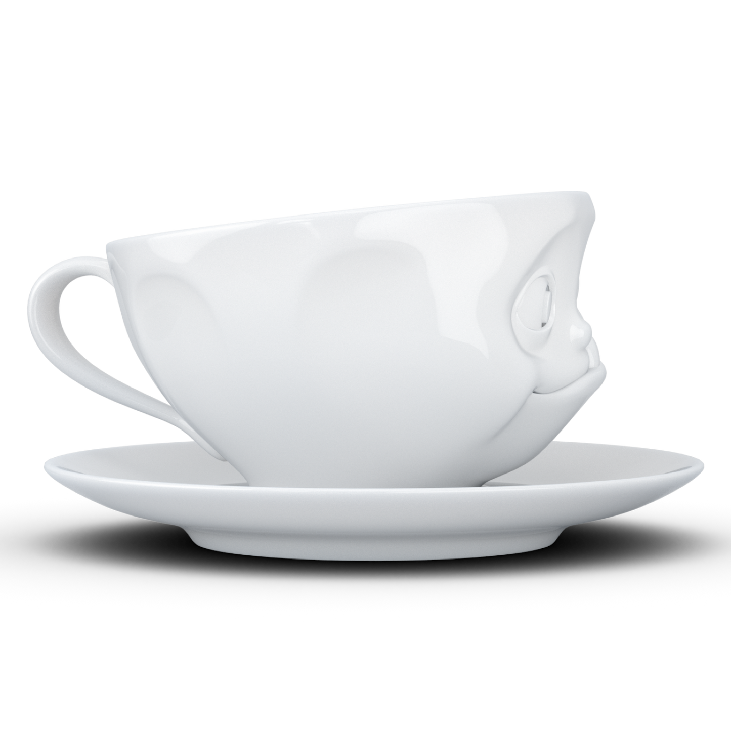 FIFTYEIGHT PRODUCTS / Cups / Coffee Cup "Delicious" (porcelain, 200 ml, white, Made in Germany)