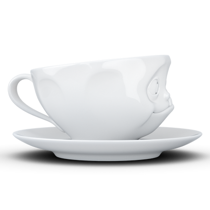 FIFTYEIGHT PRODUCTS / Cups / Coffee Cup "Delicious" (porcelain, 200 ml, white, Made in Germany)