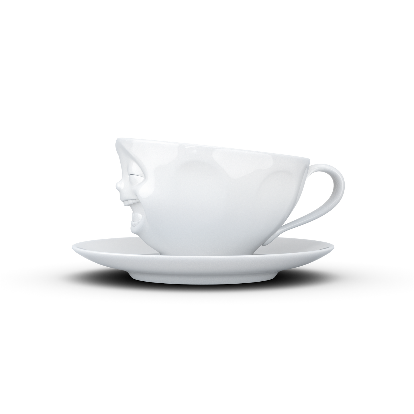 FIFTYEIGHT PRODUCTS / Tazze / Tazza da caffè "Che ride" (Porcellana, 200 ml, bianca, Made in Germany)