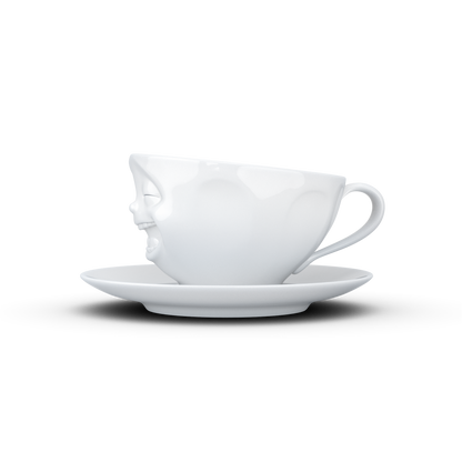 FIFTYEIGHT PRODUCTS / Tazze / Tazza da caffè "Che ride" (Porcellana, 200 ml, bianca, Made in Germany)