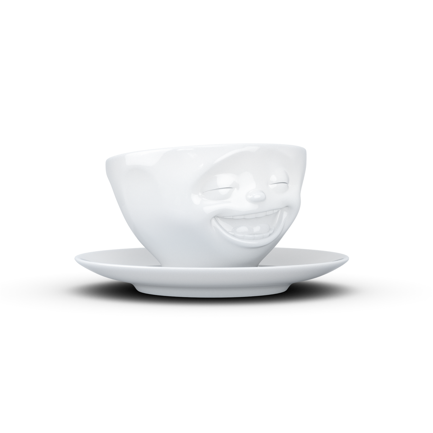 FIFTYEIGHT PRODUCTS / Tazze / Tazza da caffè "Che ride" (Porcellana, 200 ml, bianca, Made in Germany)