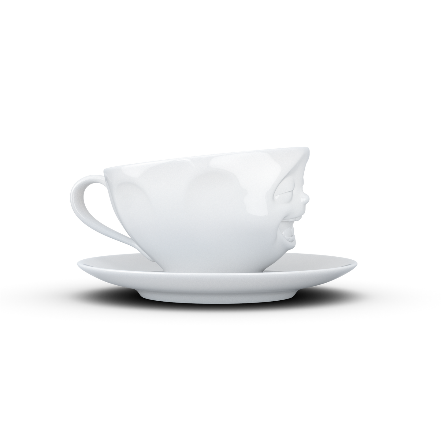 FIFTYEIGHT PRODUCTS / Tazze / Tazza da caffè "Che ride" (Porcellana, 200 ml, bianca, Made in Germany)