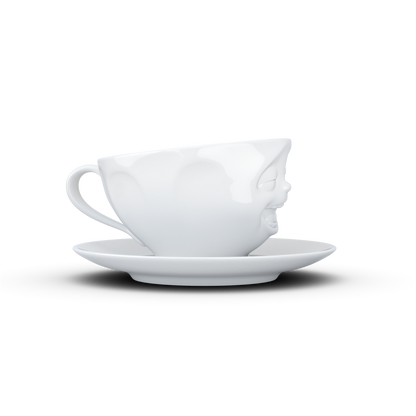 FIFTYEIGHT PRODUCTS / Tazze / Tazza da caffè "Che ride" (Porcellana, 200 ml, bianca, Made in Germany)